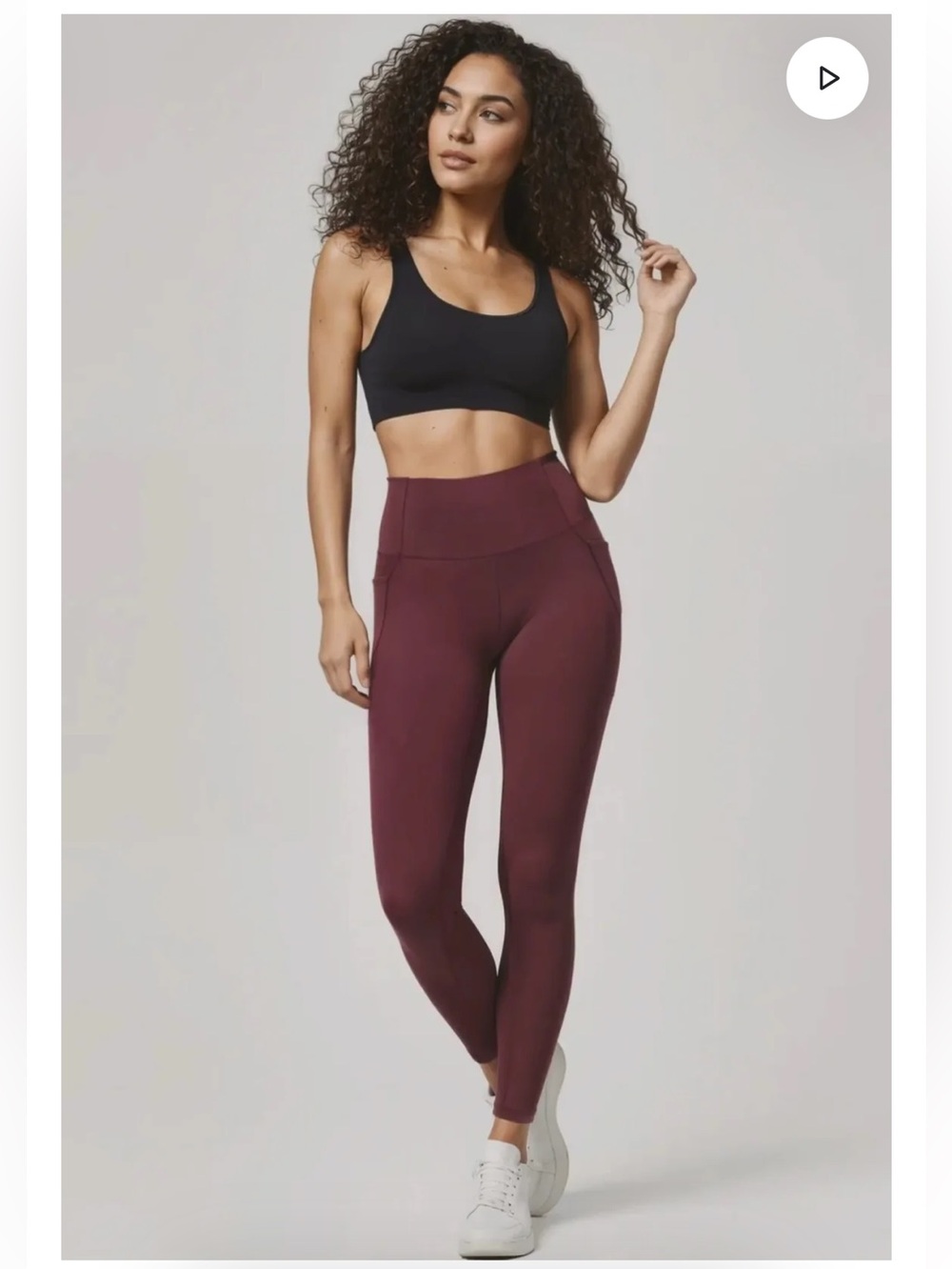 Marika Kate Side Pocket Leggings In The Color Fig